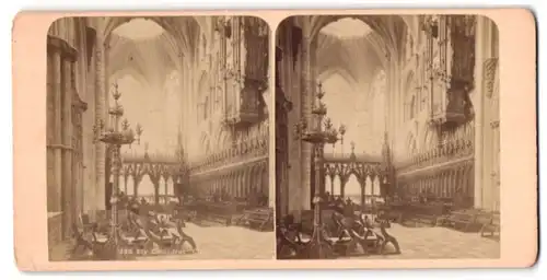 Stereo-Fotografie unbekannter Fotograf, Ansicht Ely, Cathedral