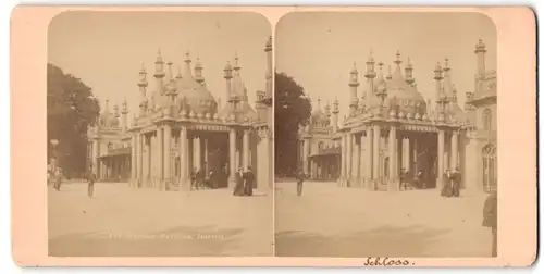 Stereo-Fotografie unbekannter Fotograf, Ansicht Brighton, Schloss