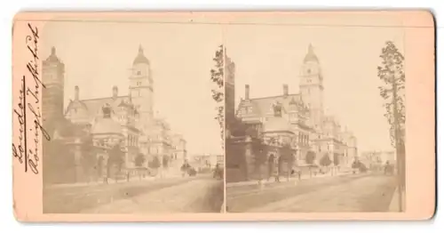 Stereo-Fotografie unbekannter Fotograf, Ansicht London, Imperial Institute