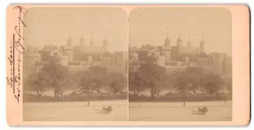 Stereo-Fotografie unbekannter Fotograf, Ansicht London, Tower of London