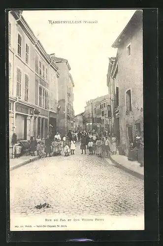 AK Rambervillers, Rue du Fal et rue Victor Petit