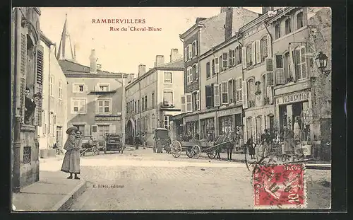 AK Rambervillers, Rue du Cheval-Blanc