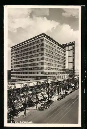 AK Berlin-Kreuzberg, Das Europahaus aus der Vogelschau