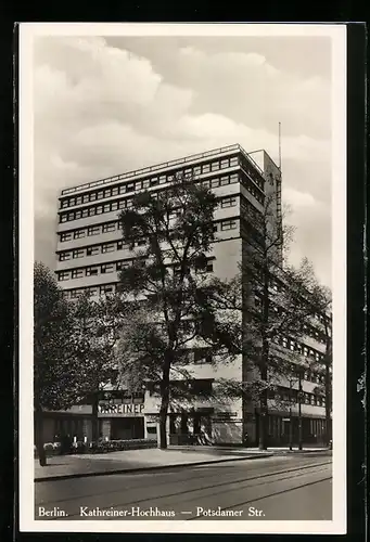 AK Berlin, Kathreiner-Hochhaus in der Potsdamer Strasse