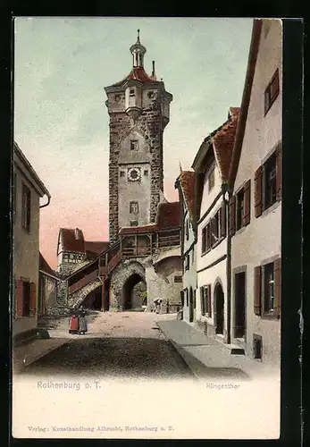 AK Rothenburg o. T., Am Klingenthor