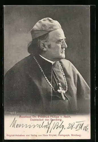 AK Erzbischof von Bamberg Dr. Friedrich Philipp von Abert