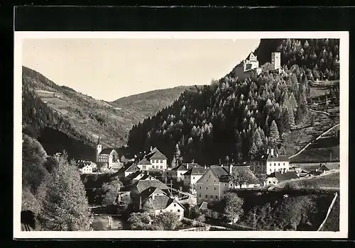 AK Ramingstein /Lungau, Blick zum Schloss Ramingstein