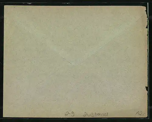 Briefumschag Frankfurt a. M., Priv. Circular Post, Friedensstr. 5, Private Stadtpost