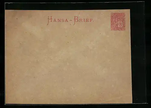 Briefumschlag Berlin, Hansa-Brief der Berliner Hansa Verkehrs-Anstalt, Private Stadtpost