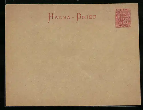 Briefumschlag Berlin, Hansa Berliner Verkehrs-Anstalt, Hansa-Brief, Private Stadtpost