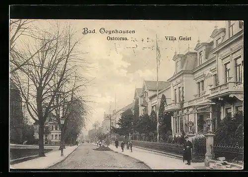 AK Bad Oeynhausen, Villa Geist, Ostcorso