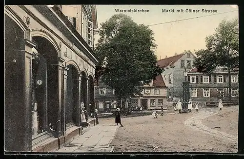 AK Wermelskirchen, Markt mit Cölner Strasse