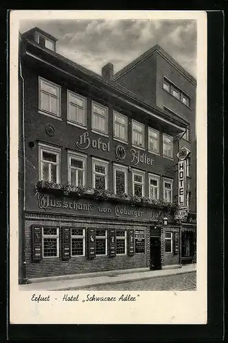 AK Erfurt, Hotel Schwarzer Adler