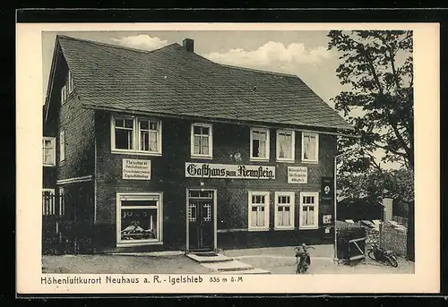 AK Neuhaus a. R.-Igelshieb, Gasthaus zum Rennsteig