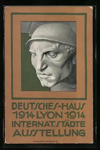 Künstler-AK Lyon, Internationale Städte-Ausstellung 1914, Deutsches Haus