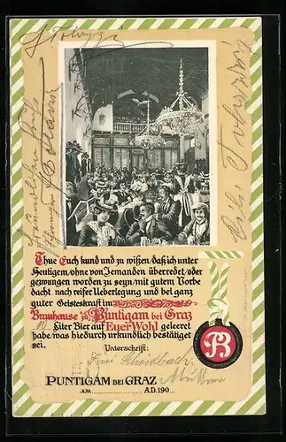 AK Puntigam bei Graz, Brauhaus zu Puntigam