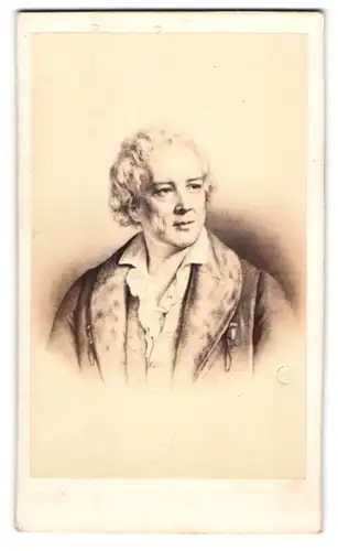 Fotografie E. Desmaisonons, Paris, Portrait Christoph Williblad Gluck, deutscher Komponist