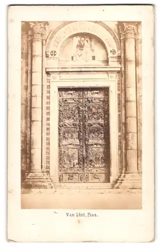 Fotografie Van Lint, Pisa, Ansicht Pisa, Portal der Kathedrale