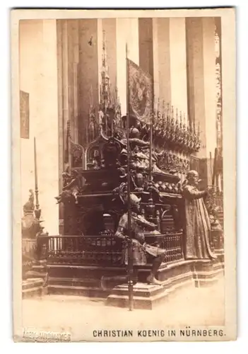 Fotografie Mey & Widmayer, München, Ansicht München, Kaisergrabmal Ludwigs des Bayern in der Frauenkirche, 1864