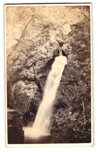 Fotografie G. W. Wilson, Aberdeen, Ansicht Inverness, Falls of Foyers, Wasserfall welcher Loch Ness speist