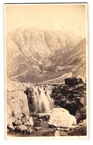 Fotografie G. W. Wilson, Aberdeen, Ansicht Glencoe, Blick in die wunderschöne Natur mit Gebirge