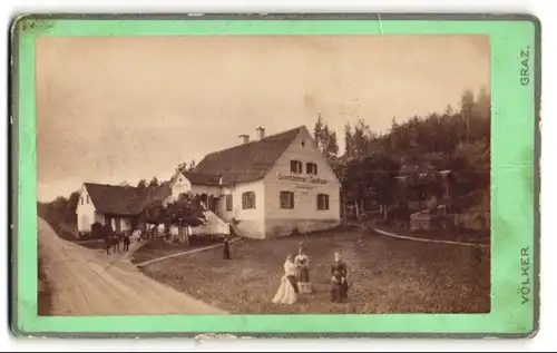 Fotografie Franz Völker, Graz, Ansicht Bad Sauerbrunn, das Gasthaus Sonnhammer