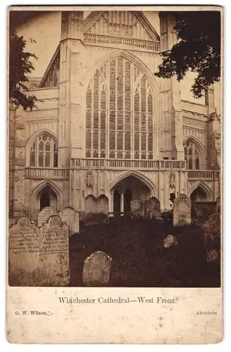 Fotografie G. W .Wilson, Aberdeen, Ansicht Winchester, west Front of Winchester Castle