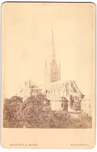 Fotografie Sawyer & Bird, Norwich, Ansicht Norwich, Blick nach der Kathedrale von Norwich