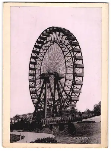 Fotografie unbekannter Fotograf, Ansicht London, the Great Wheel, das grosse Riesenrad