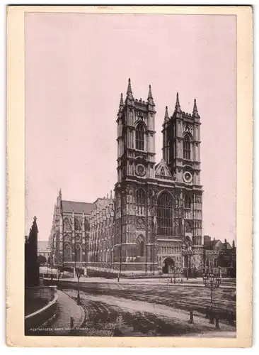 Fotografie unbekannter Fotograf, Ansicht London, Blick auf Westminster Abbey, die West Towers