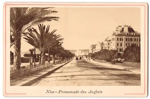 Fotografie unbekannter Fotograf, Ansicht Nice, Promenade des Anglais mit Hotels
