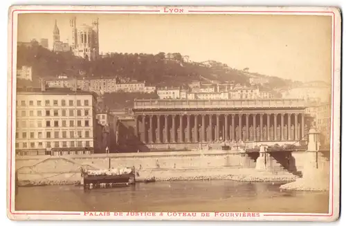 Fotografie unbekannter Fotograf, Ansicht Lyon, Palais de Justice & Coteau de Fourvieres