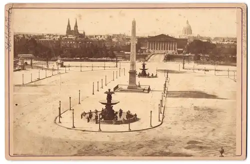 Fotografie unbekannter Fotograf, Ansicht Paris, der Place de la Concorde