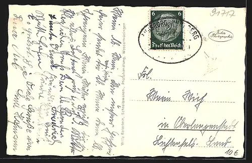 AK Wassertrüdingen, Partie an der Schlosswand