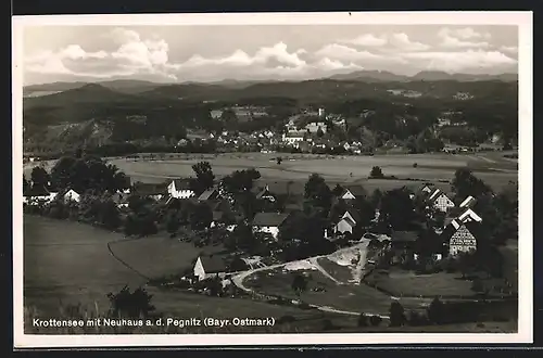 AK Neuhaus a. d. Pegnitz /Bayr. Ostmark, Ortsansicht mit Krottensee