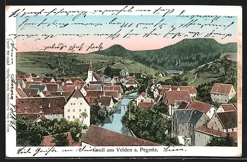 AK Velden a. Pegnitz, Totalansicht des Ortes