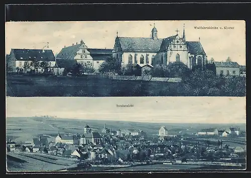 AK Dettelbach a.M., Totalansicht, Wallfahrtskirche & Kloster