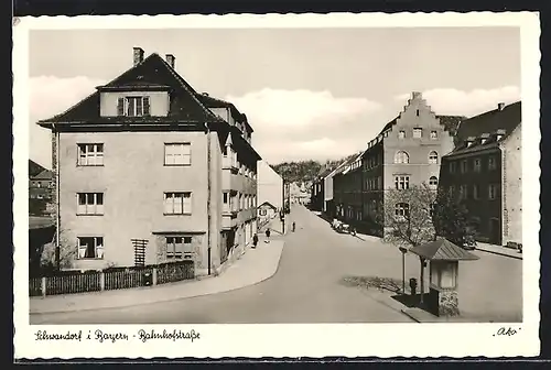 AK Schwandorf i. Bayern, Partie in der Bahnhofstrasse