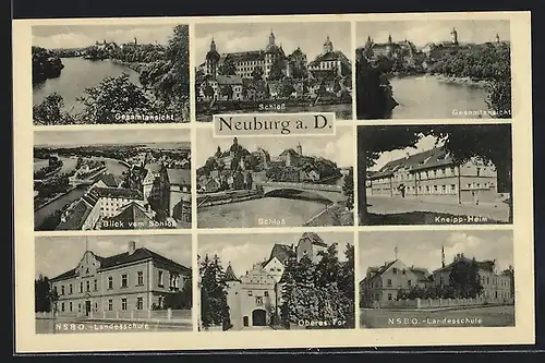 AK Neuburg a. D., Schloss, NSBO-Landesschule, Oberes Tor