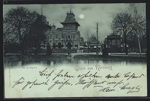 AK Nürnberg, Partie im Stadtpark