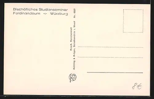 AK Würzburg, Bischöfliches Studienseminar Ferdinandeum, Baderaum