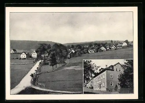 AK Lippertsgrün /Oberfranken, Gasthaus Hans Wirth, Teilansicht