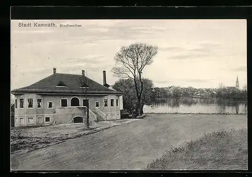 AK Kemnath, Idylle am Stadtweiher