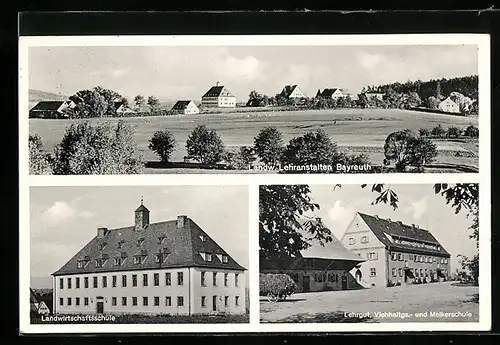 AK Bayreuth, Landw. Lehranstalten, Landwirtschaftsschule, Lehrgut, Viehhaltgs.- & Melkerschule