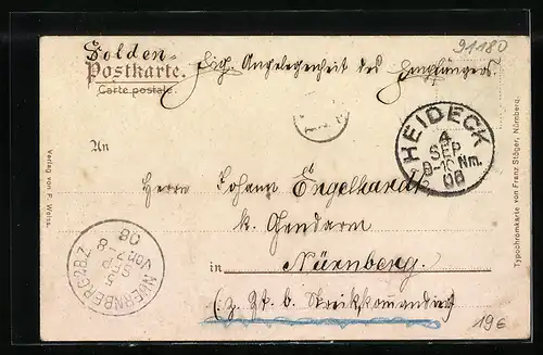 AK Heideck, Totalansicht mit Blick in die Hauptstrasse