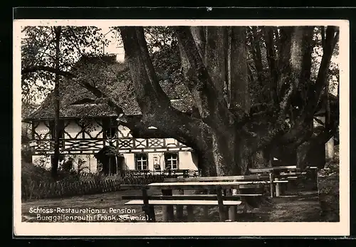 AK Burggailenreuth /Fränk. Schweiz, Schloss-Restaurant u. Pension