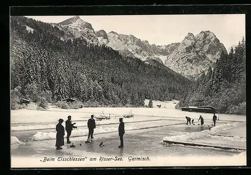 AK Garmisch, Beim Eisschiessen am Risser-See, Curling