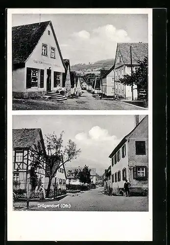 AK Drügendorf, Handlung von H. Fuchs, Strassenpartie