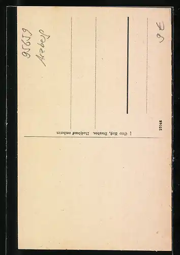 AK Schlottenhof, Blick über Felder auf den Ort