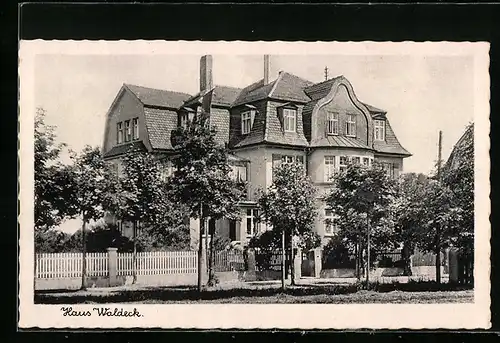 AK Bad Steben, Blick zum Hotel Haus Waldeck, Bes. Oskar Lenke